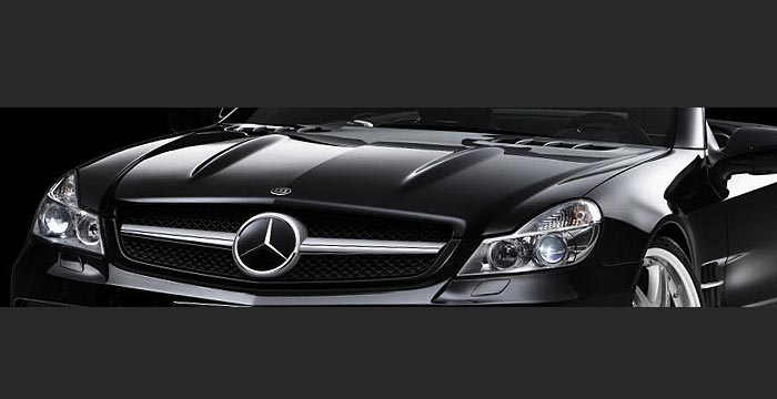 Custom Mercedes SL Hood  Convertible (2009 - 2012) - $890.00 (Manufacturer Sarona, Part #MB-001-HD)